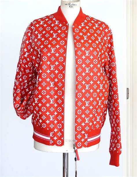 lv by supreme leather jacket